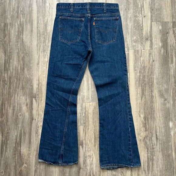Levi's LVC Big E Orange Tab 646 0217 Flared Denim Jeans Size 32X30 - Picture 1 of 9